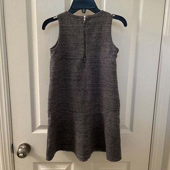 Crewcuts J Crew Jeweled Tassel Drop Waist Dress Gray Girls Size 8 - Picture 9 of 11